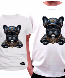 Koszulka Dziecięca T-shirt Biały dla Chłopca Bulldog