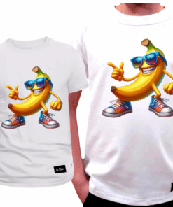 Koszulka Dziecięca T-shirt Biały dla Chłopca Banan